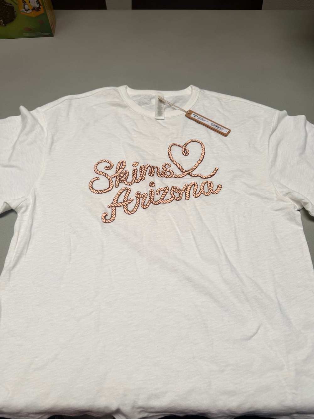 SKIMS Arizona Limited Edition! White Tee  Copper Rope Script Brand New-S - Picture 5 of 5